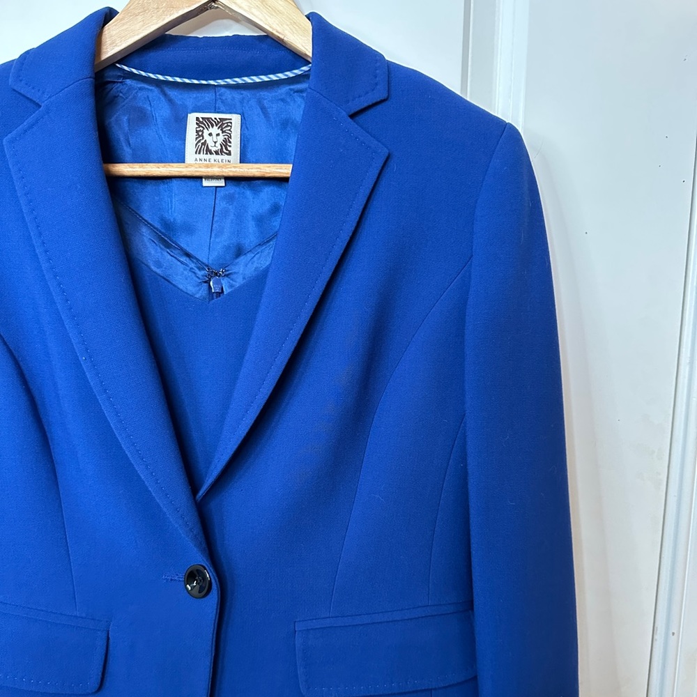 Royal Blue Anne Klein Dress Suit